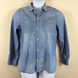 Madewell Ex-Boyfriend Chambray Shirt Size L-XL